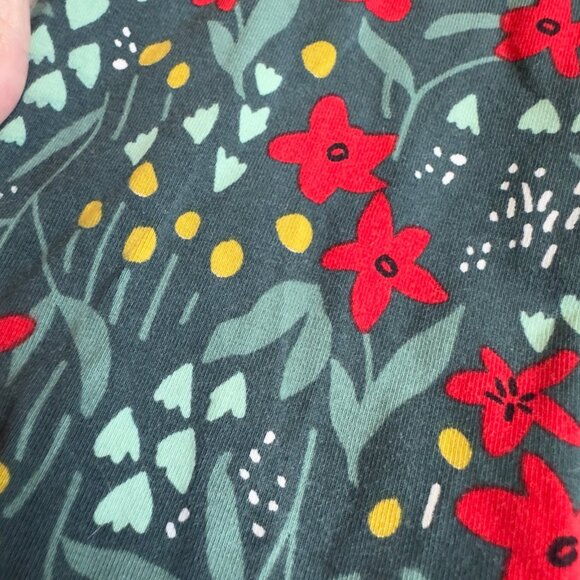Hanna Andersson Poinsettia Holiday Leggings - Picture 2 of 3